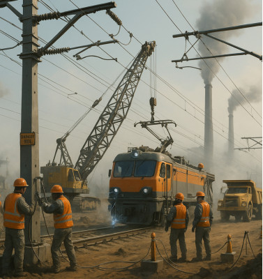 Создания контактных сетей на промышленных предприятиях и карьера