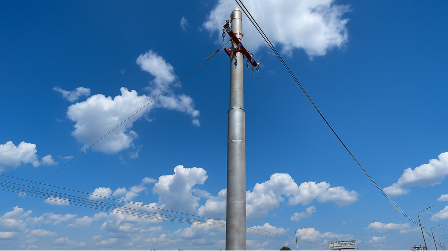 Трубчатые опоры контактной сети