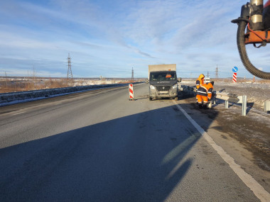 Устройство металлического барьерного ограждения на объекте: «Выполнение работ по ремонту автомобильной дороги г. Екатеринбург - г. Нижний Тагил - г. Серов на участке км 87+500 - км 94+000 на территории Невьянского городского округа» 28