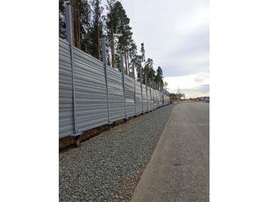 Выполнение работ по устройству шумозащитных экранов и металлического барьерного ограждения на объекте: «Реконструкция автомобильной дороги вокруг г. Екатеринбурга на участке Семь Ключей – Большой Исток». 5