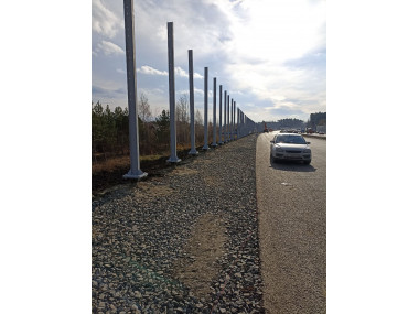 Выполнение работ по устройству шумозащитных экранов и металлического барьерного ограждения на объекте: «Реконструкция автомобильной дороги вокруг г. Екатеринбурга на участке Семь Ключей – Большой Исток». 6